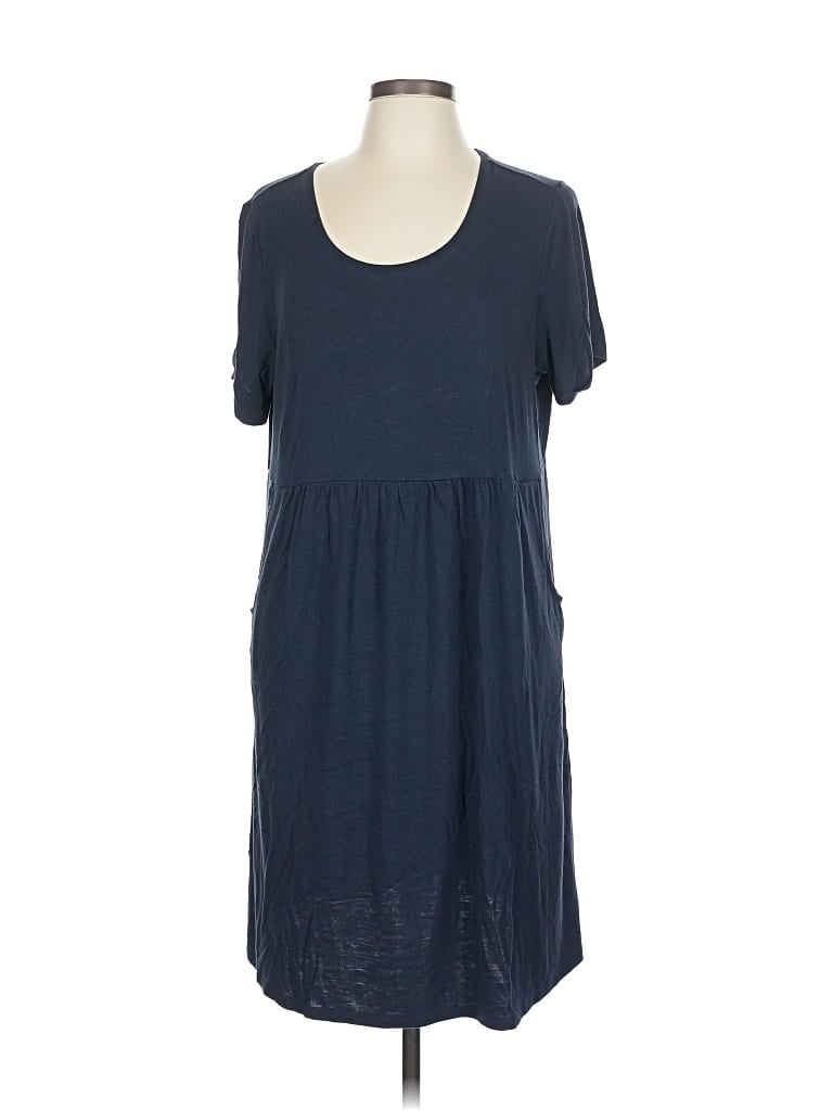 Pre-owned Jjill Casual Dress In Blue