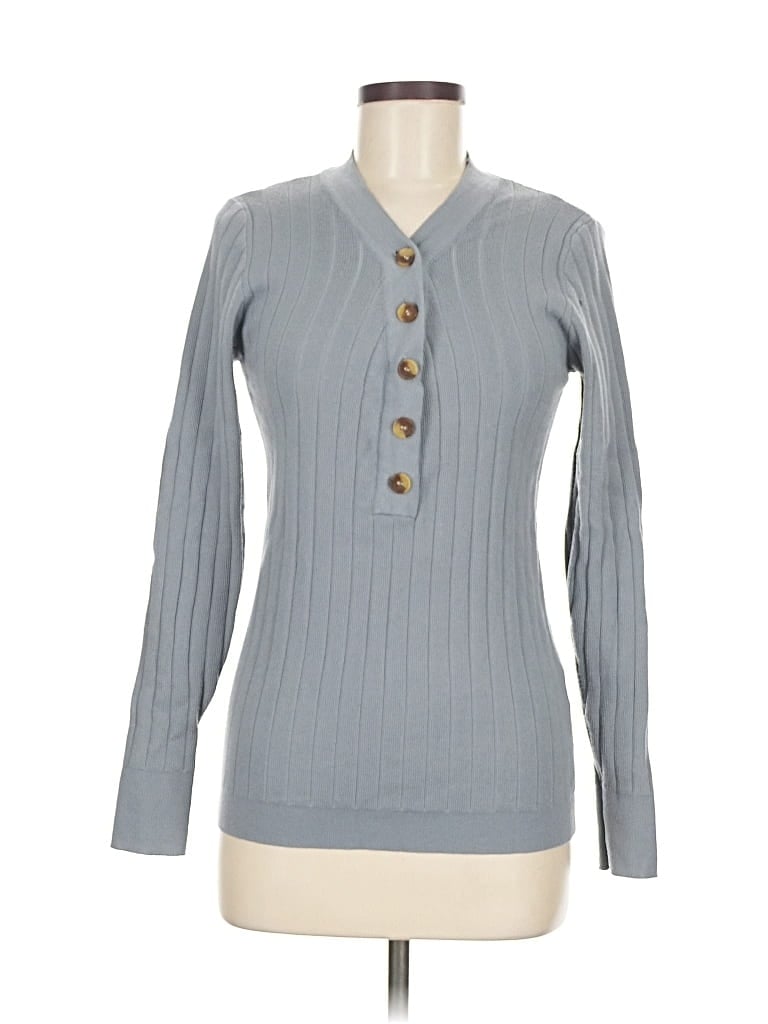 Pre-owned Fashion Pullover Sweater In Gray