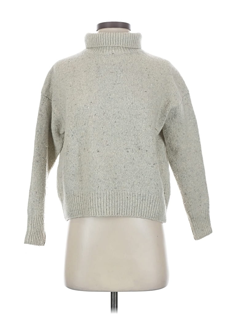 Pre-owned Vince Wool Pullover Sweater In Silver