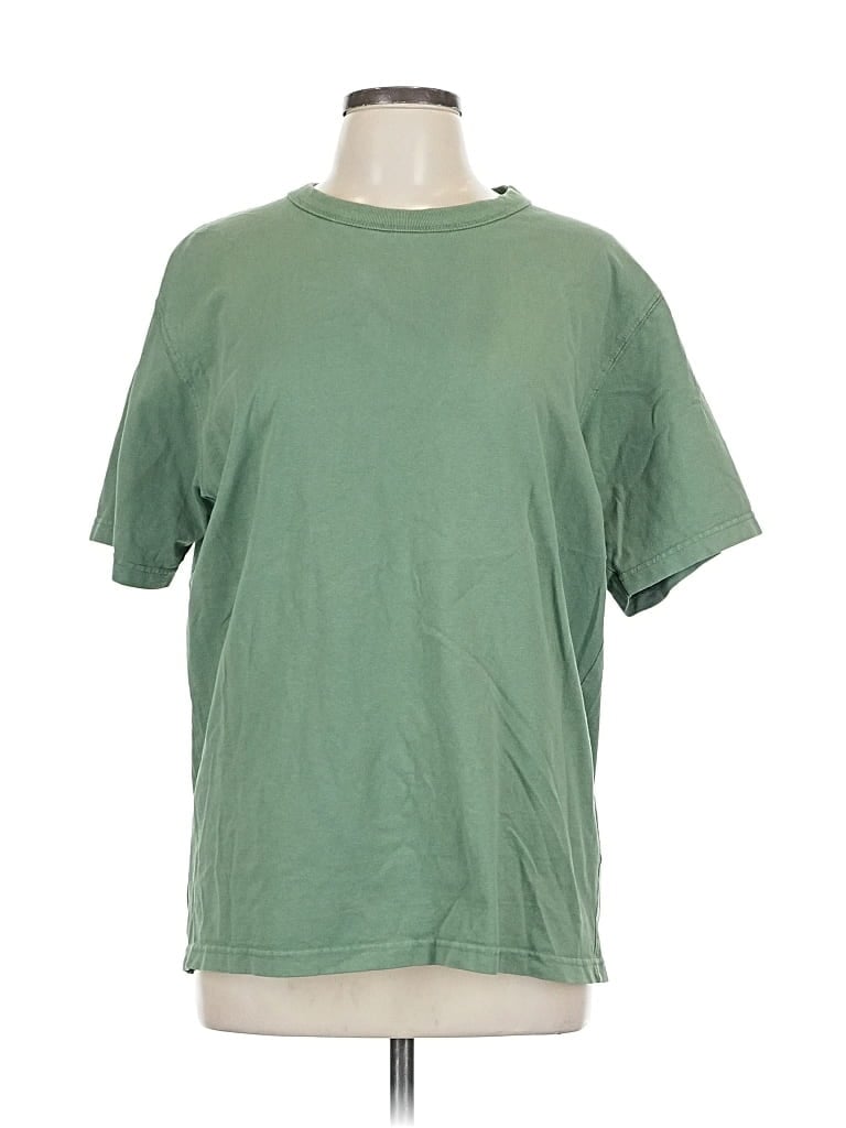 Pre-owned Uniqlo U Short Sleeve T-shirt In Green