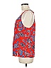Lucy & Laurel 100% Polyester Red Sleeveless Blouse Size M - photo 5