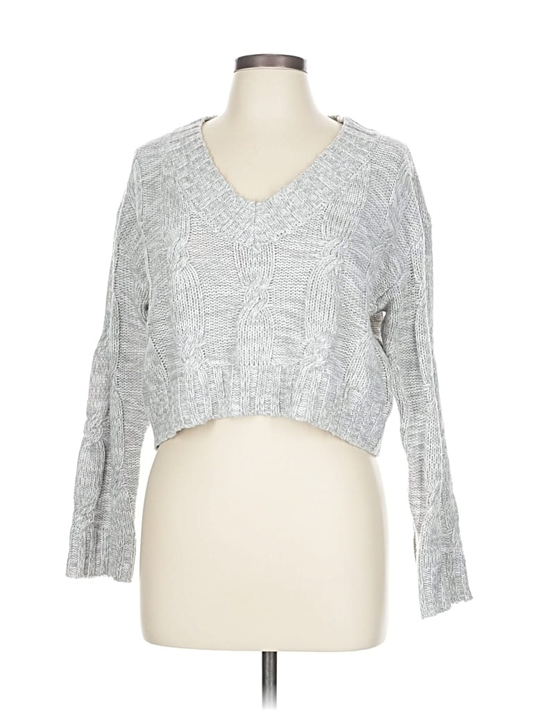 Pre-owned Streetwear Society Pullover Sweater In Silver