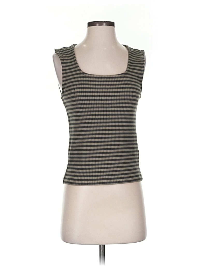 Pre-owned Madewell Tank Top Brown Square Neckline Tops