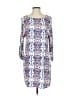 Ella Moss 100% Rayon Print Blue Casual Dress Size S - photo 1