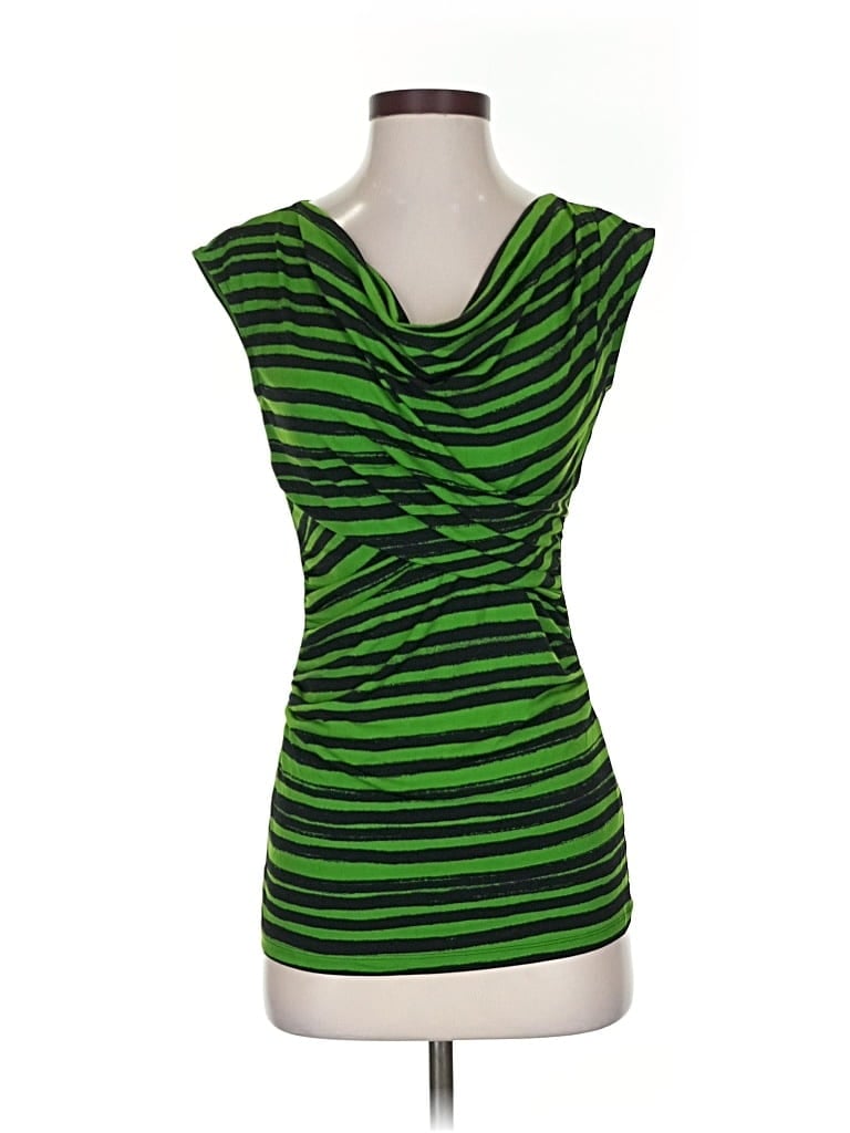 Pre-owned Vince Camuto Sleeveless Top Green Scoop Neck Tops