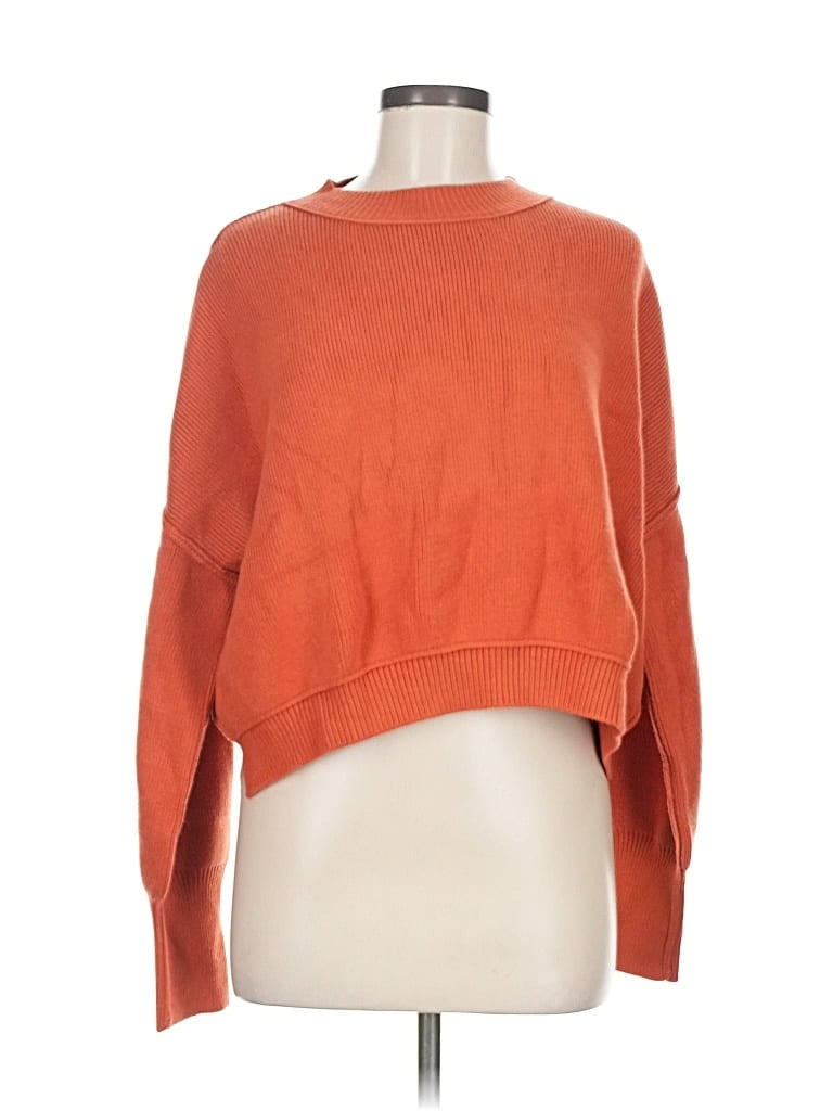 Pre-owned Unbranded Pullover Sweater In Orange