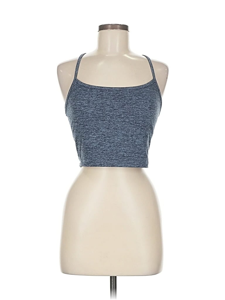 Pre-owned Offline By Aerie Tank Top Blue Halter Neckline Tops