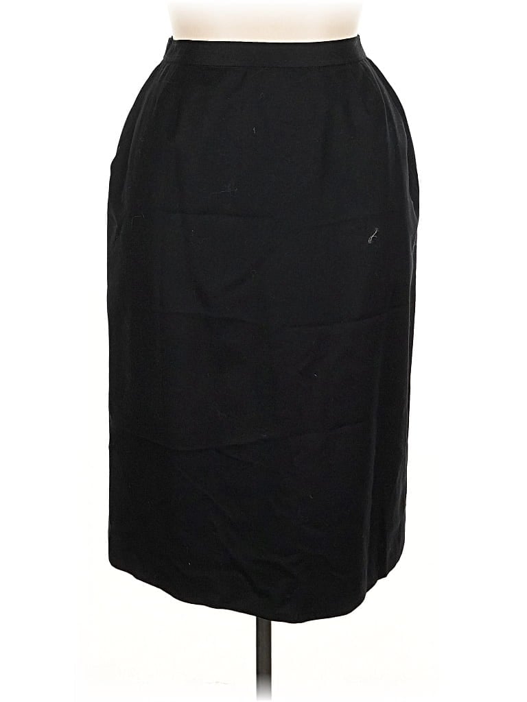 Pre-owned Evan Picone Formal Skirt In Black