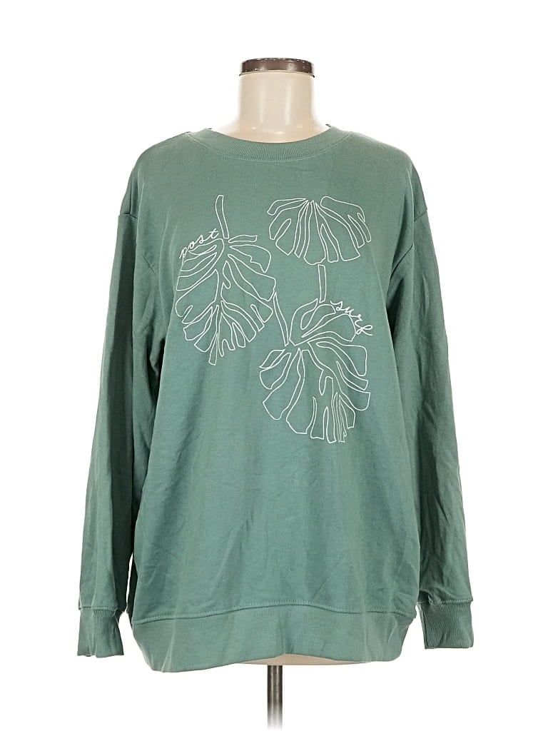 Pre-owned Assorted Brands Sweatshirt In Green