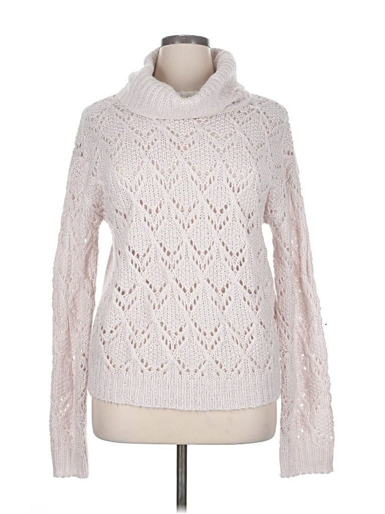 Pre-owned C Established 1946 Turtleneck Sweater In White