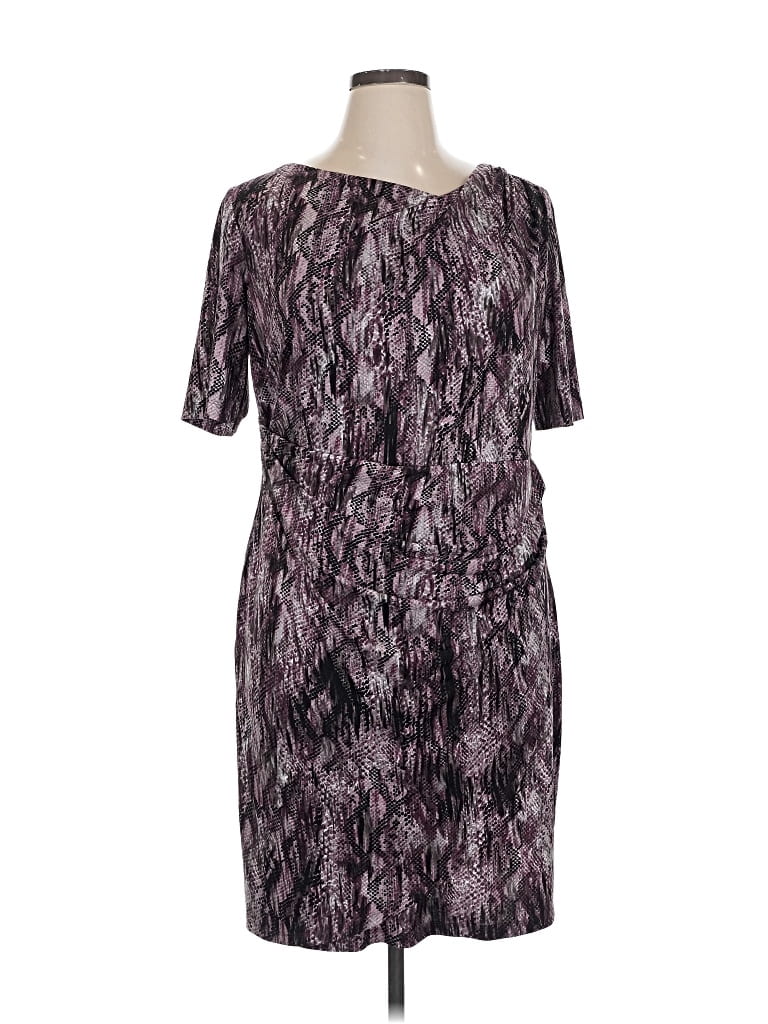 Pre-owned Connected Apparel Casual Dress In Purple