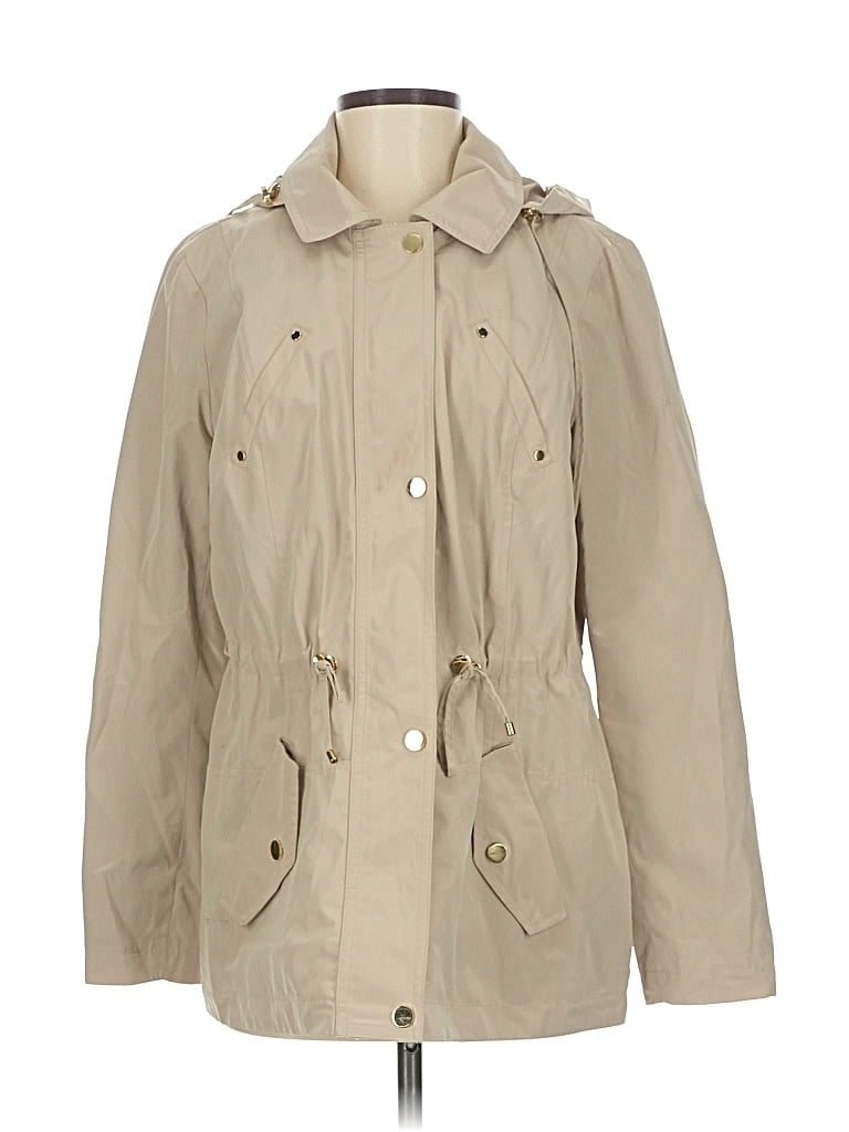 Pre-owned Charter Club Trenchcoat In Brown