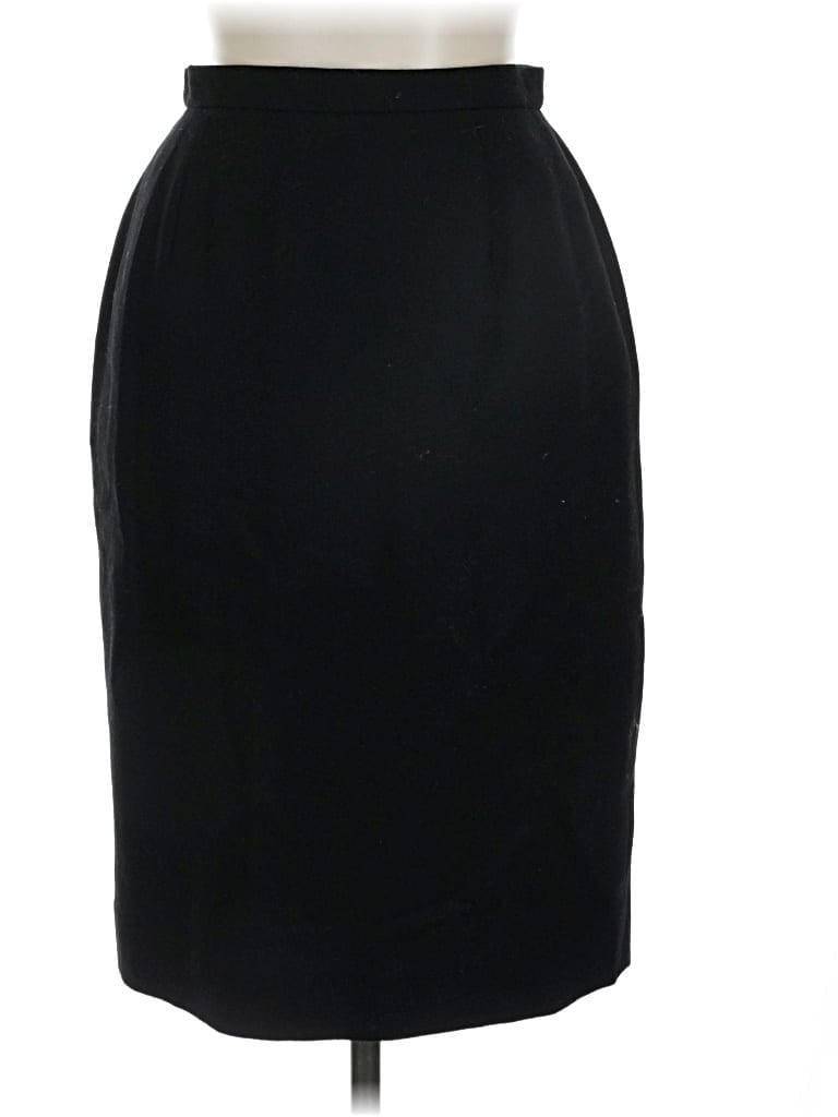 Pre-owned Unbranded Wool Skirt In Black