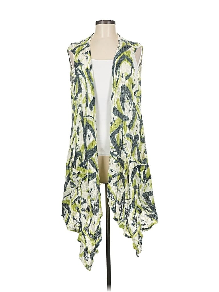 Pre-owned Assorted Brands Cardigan Sweater In Green