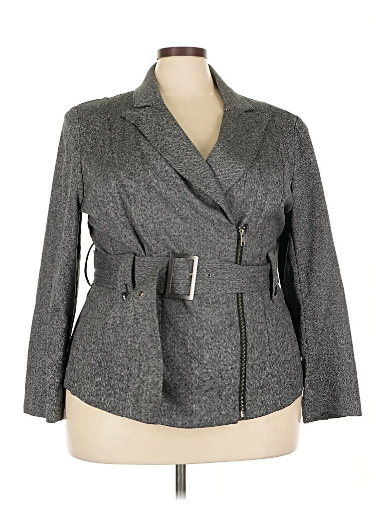 Pre-owned Lane Bryant Jacket In Gray