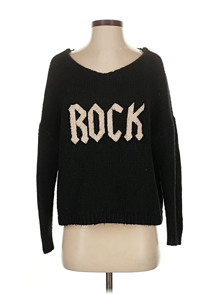 Pre-owned Elan Pullover Sweater In Black