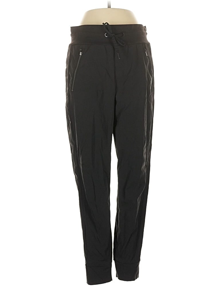 Pre-owned Athleta Track Pants In Black