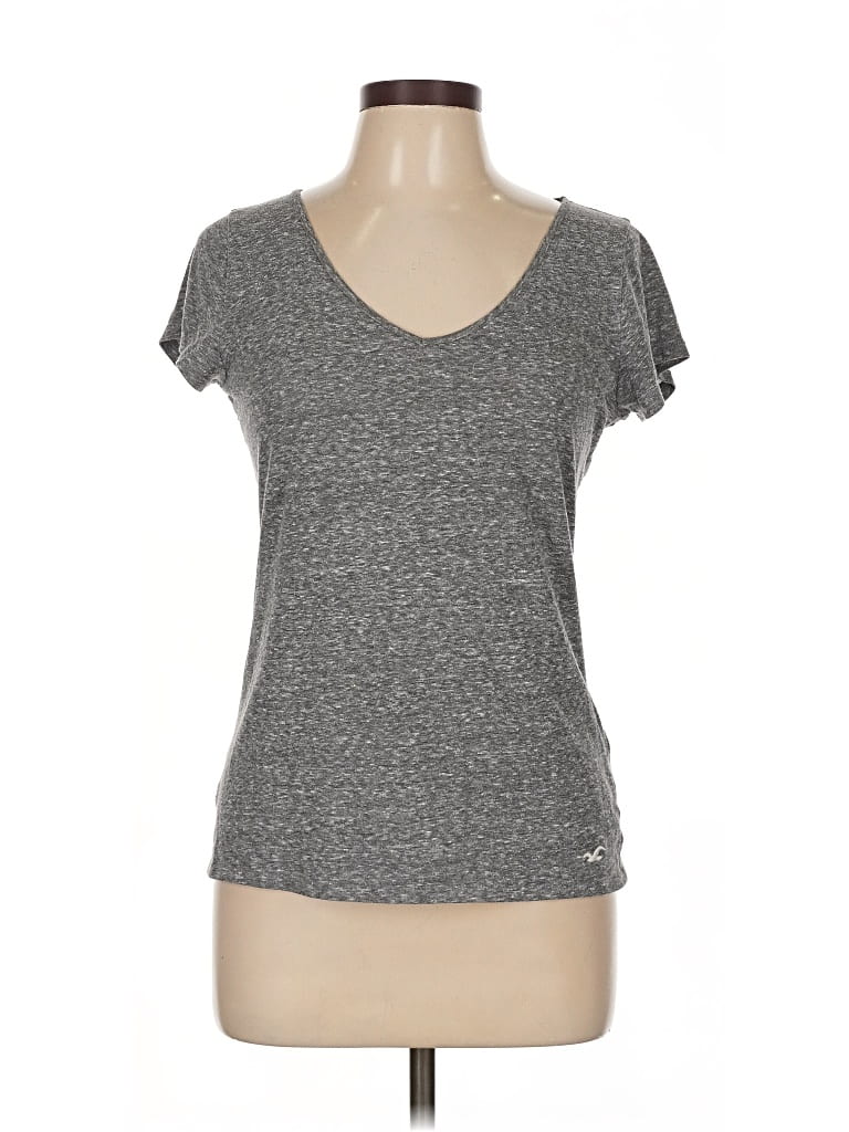 Pre-owned Hollister Active T-shirt In Gray