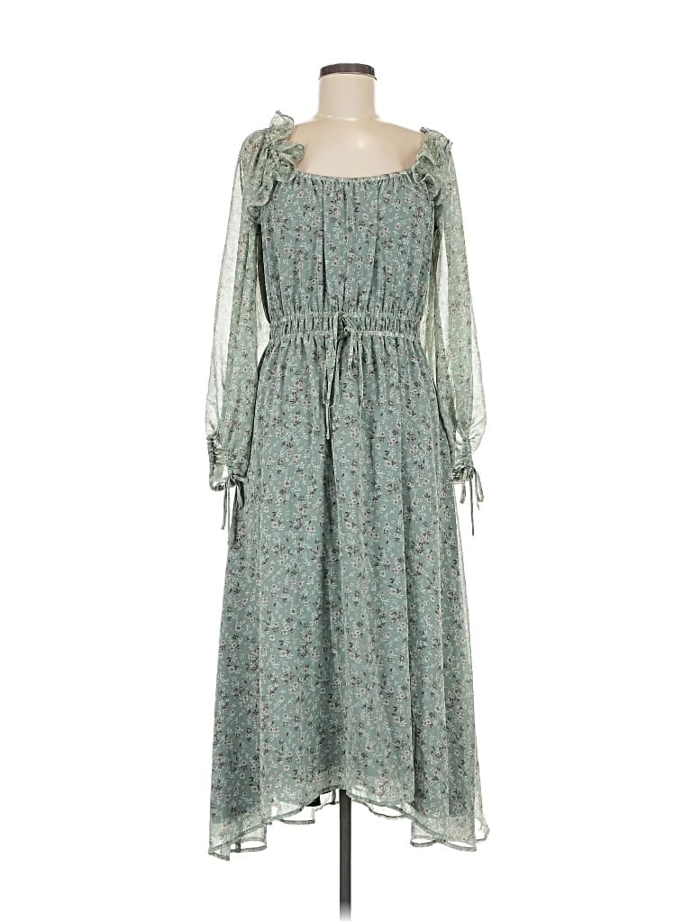 Pre-owned On 34th Casual Dress In Green
