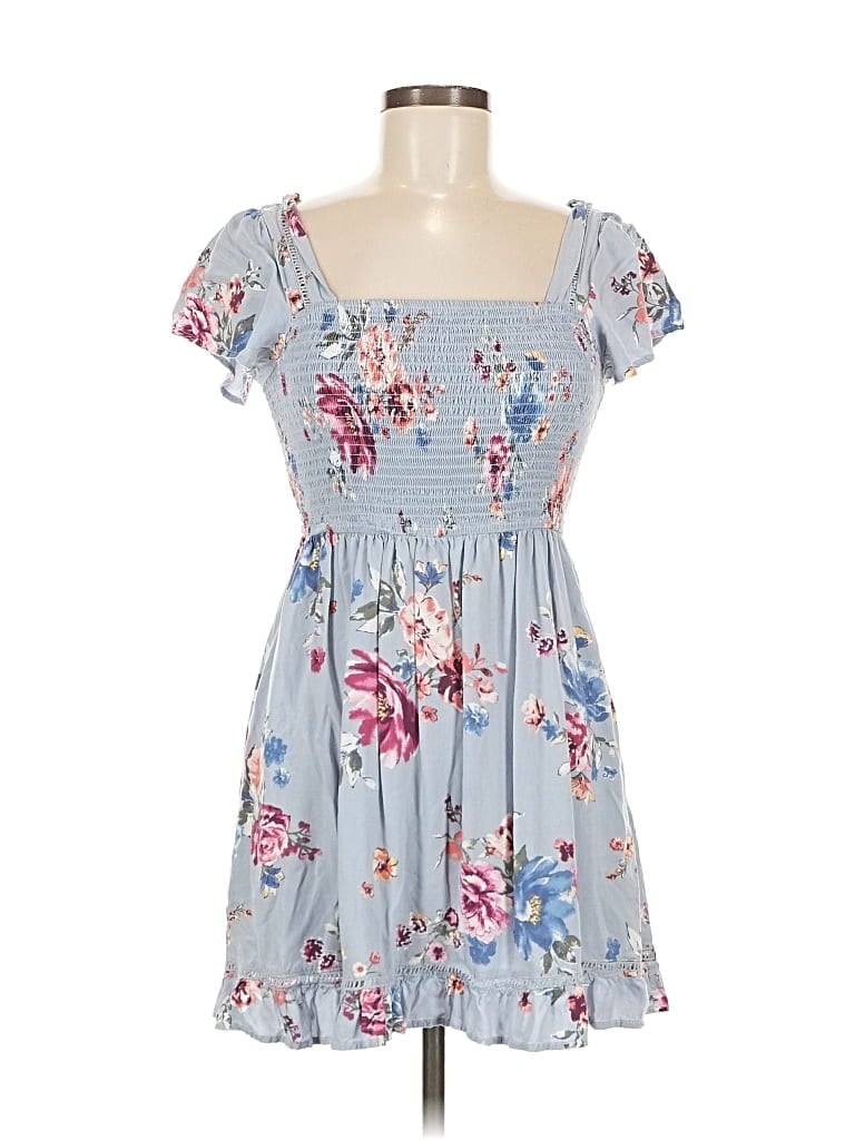 Pre-owned Band Of Gypsies Casual Dress In Blue