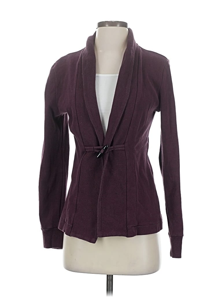 Pre-owned Banana Republic Cardigan Sweater In Purple