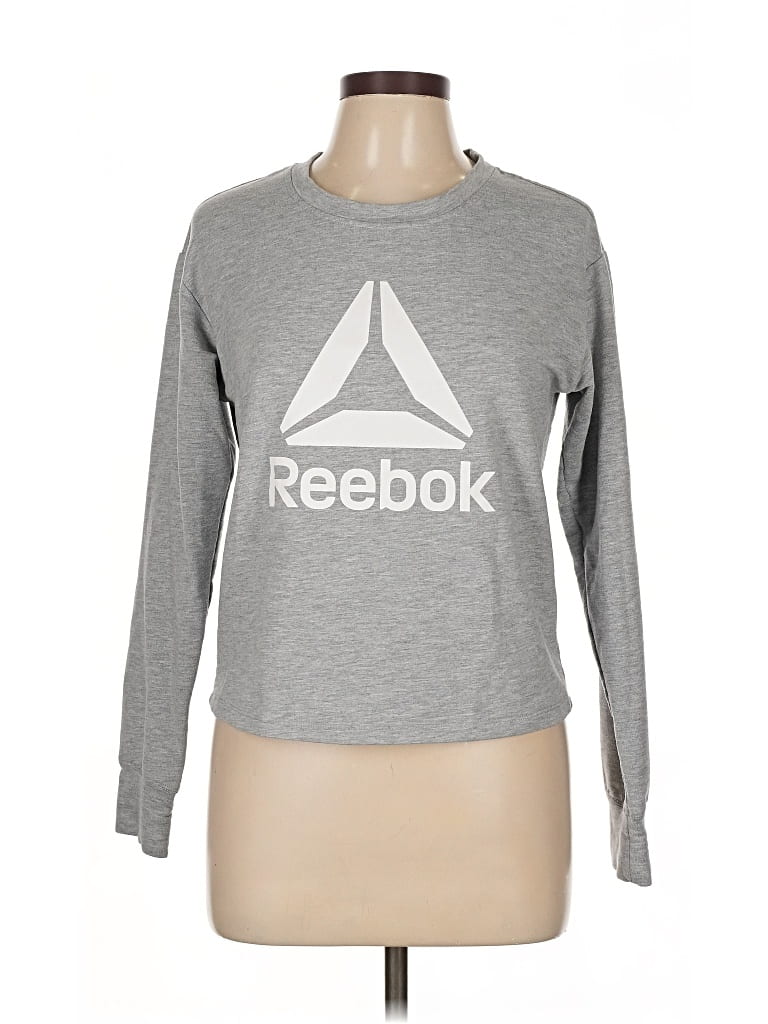 Pre-owned Reebok Sweatshirt In Gray