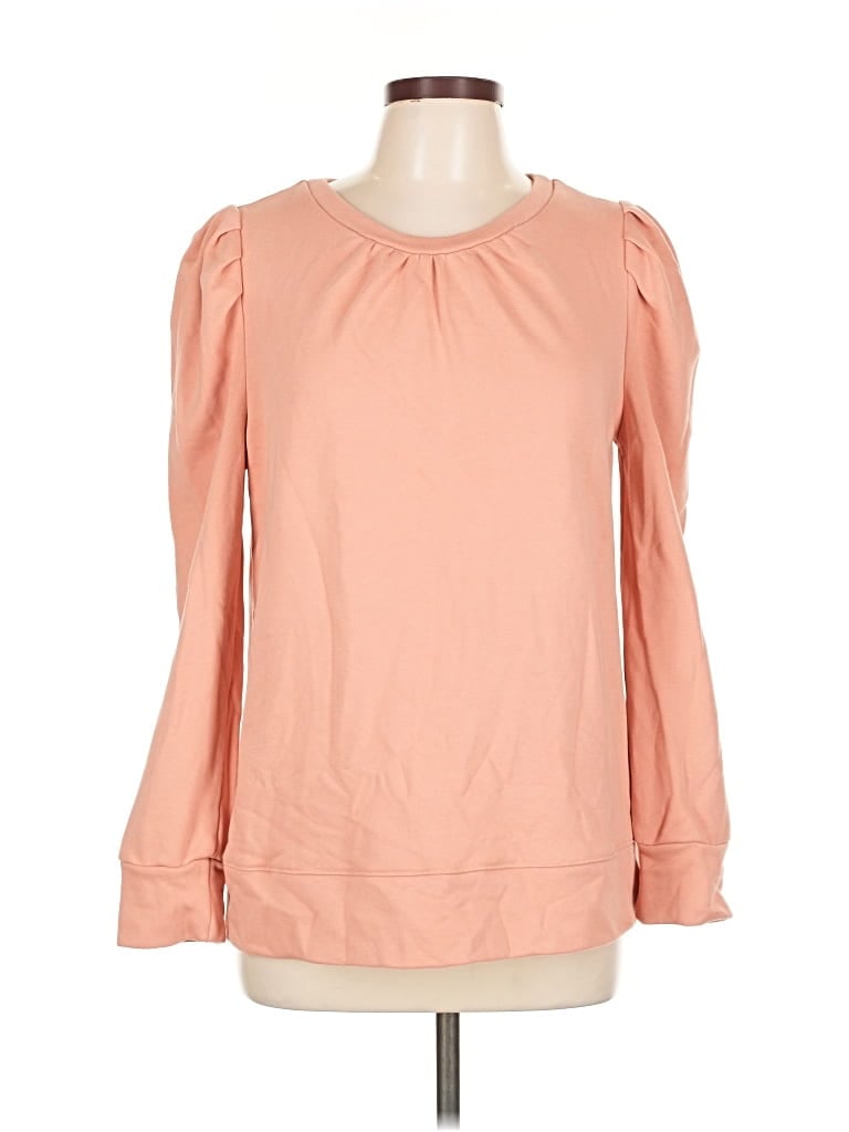 Pre-owned Doe & Rae Long Sleeve Blouse In Pink