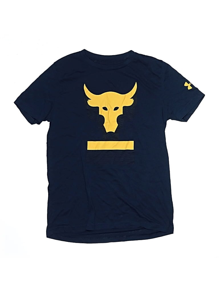 Pre-owned Under Armour Kids' Short Sleeve T-shirt In Gold