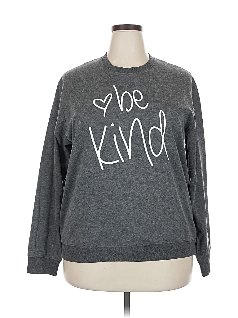 Pre-owned Assorted Brands Sweatshirt In Gray