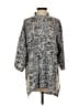 Victor Alfaro Collective 100% Polyester Paisley Gray 3/4 Sleeve Blouse Size S - photo 1
