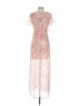 Express 100% Polyester Paisley Pink Cocktail Dress Size S - photo 2