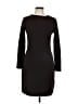H&M Solid Black Casual Dress Size L - photo 1