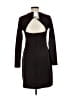 H&M Solid Black Casual Dress Size L - photo 2