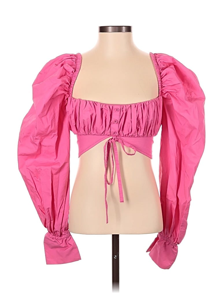 Pre-owned Mistress Rocks Los Angeles 3/4 Sleeve Blouse In Pink