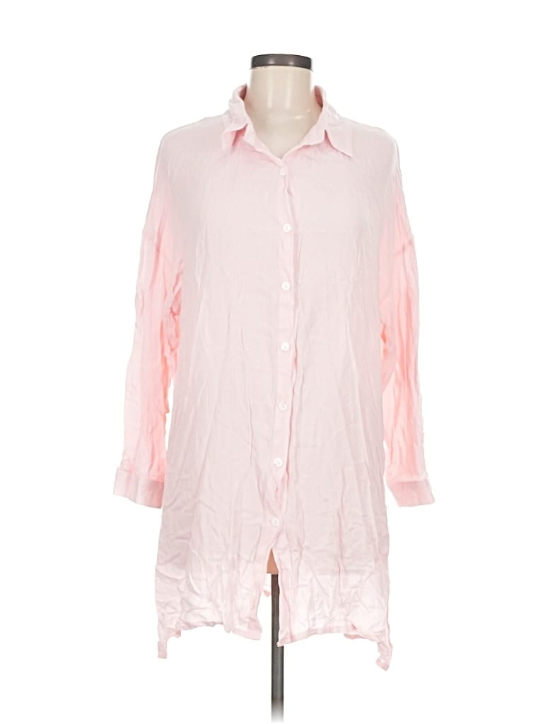 Pre-owned Fashion 3/4 Sleeve Blouse In Pink