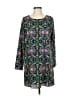 Everly 100% Polyester Print Blue Casual Dress Size M - photo 1