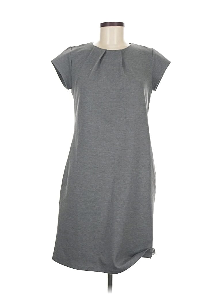 Pre-owned Lands' End Casual Dress In Gray