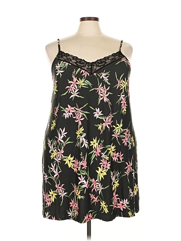 Pre-owned Joyspun Tank Top Black Strapless Neckline Tops