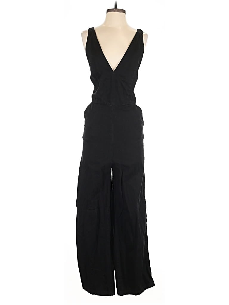Pre-owned Zara Trf Jumpsuit In Black