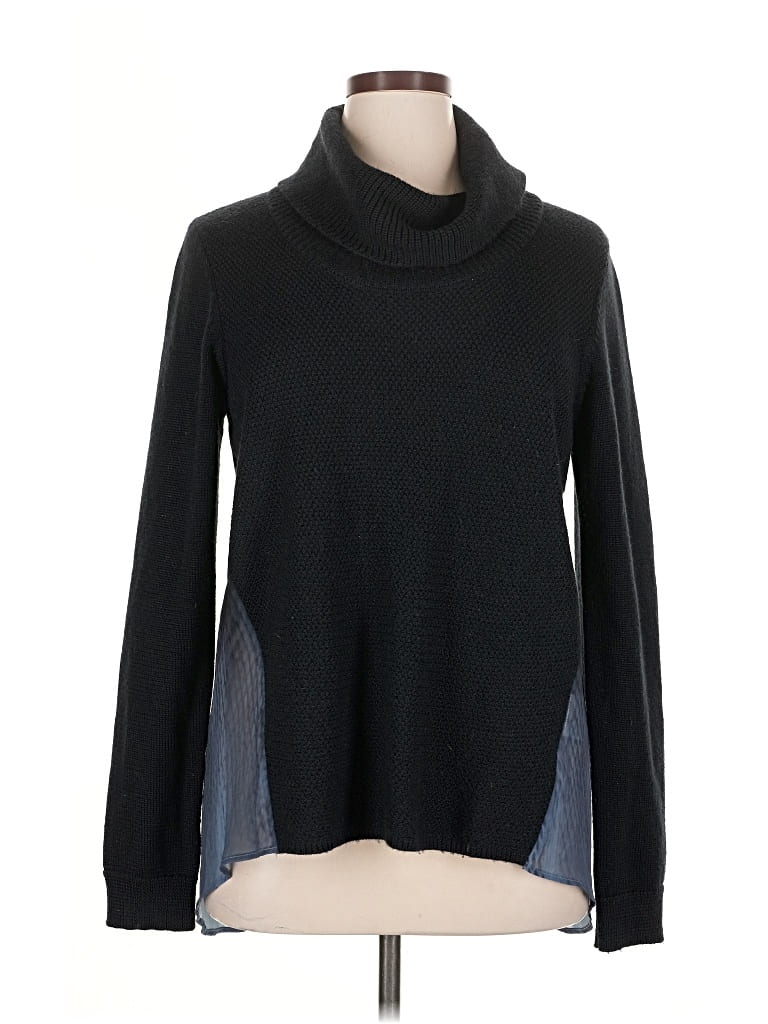 Pre-owned T Tahari Turtleneck Sweater In Black