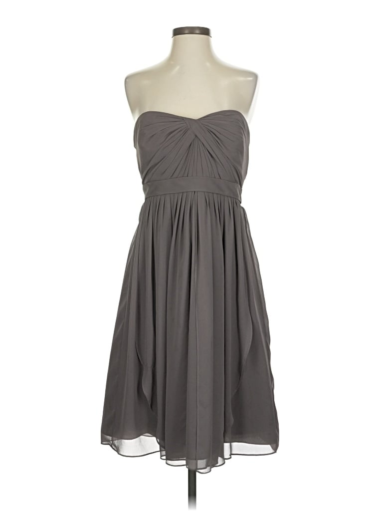 Pre-owned Jenny Yoo Collection Cocktail Dress In Gray