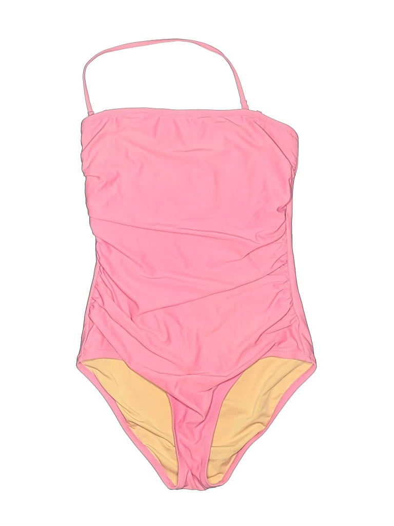 Pre-owned J.crew Factory Store One Piece Swimsuit In Pink
