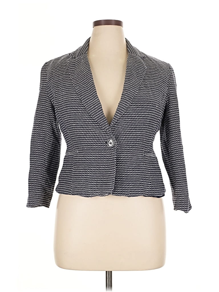 Pre-owned Cynthia Rowley Tjx Blazer Jacket In Gray