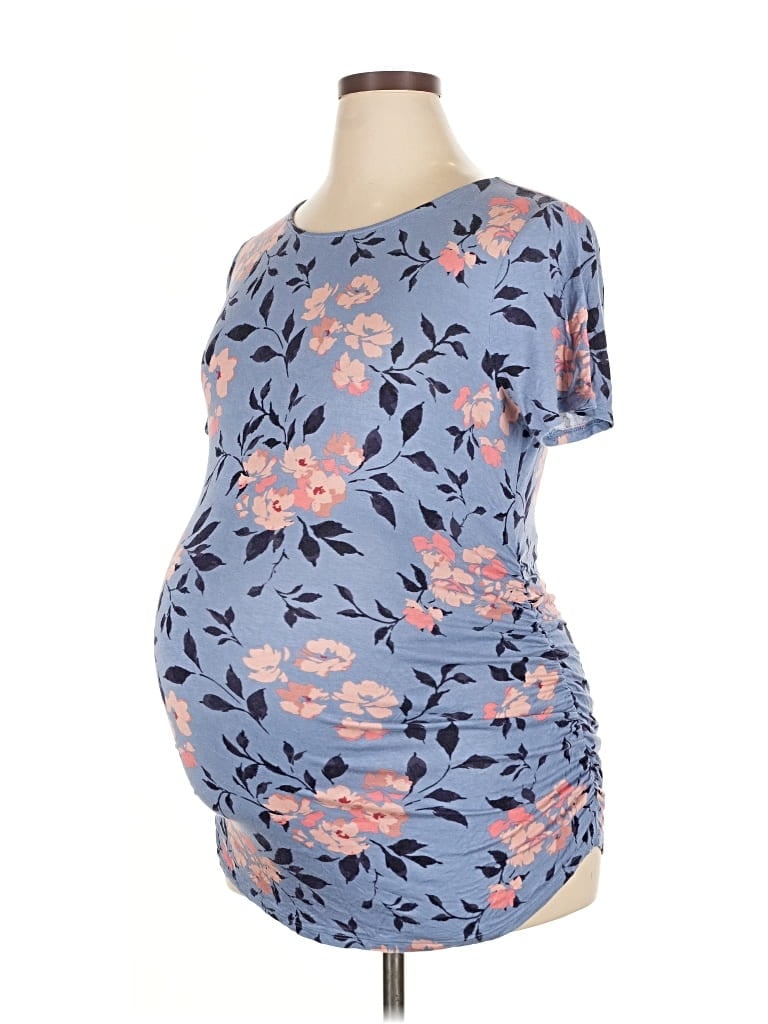 Pre-owned Motherhood Short Sleeve T-shirt In Blue