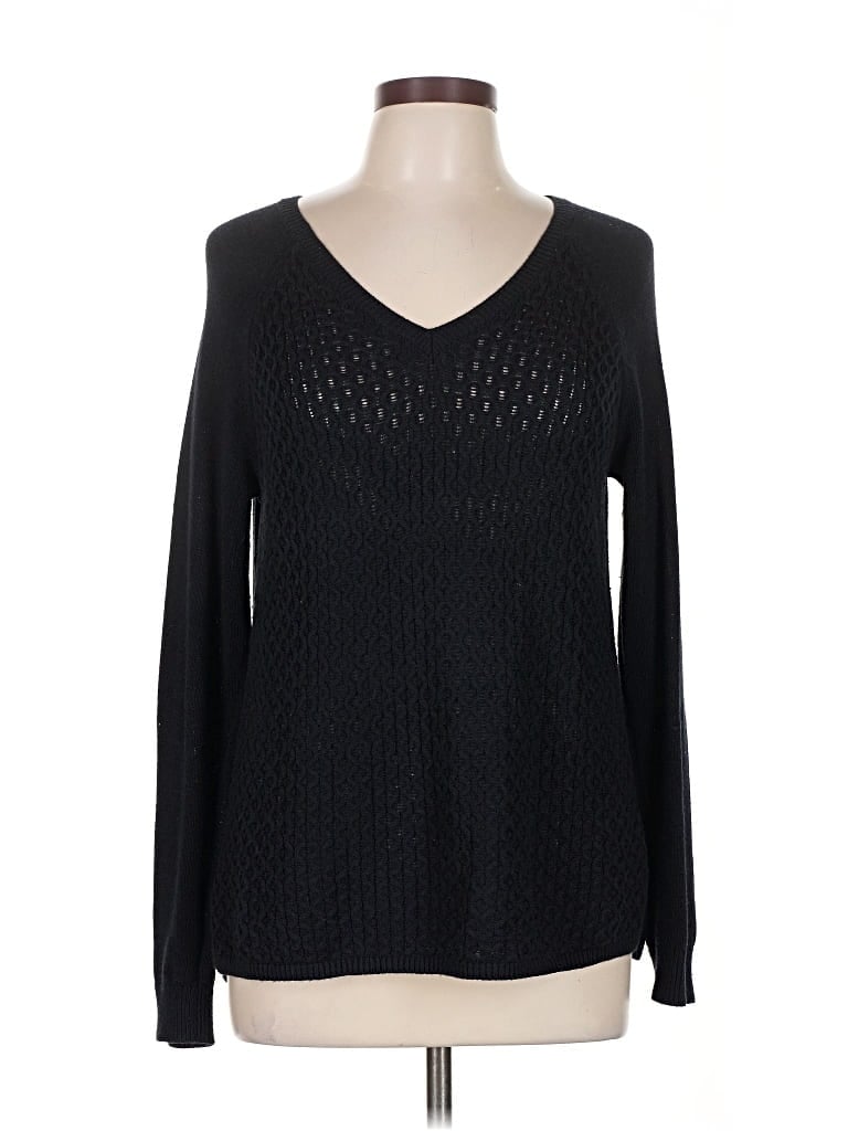 Pre-owned Banana Republic Factory Store Pullover Sweater In Black