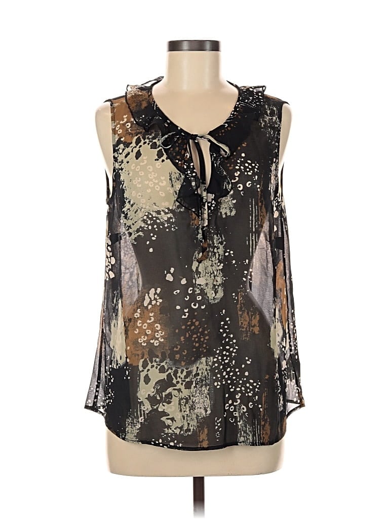 Pre-owned Cabi Sleeveless Blouse In Black