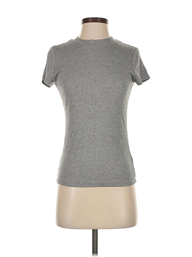 Pre-owned A New Day Short Sleeve Turtleneck In Gray