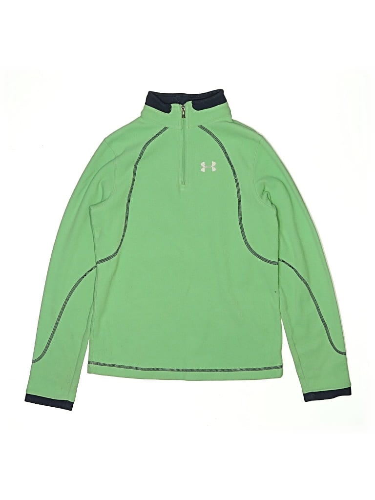 Pre-owned Under Armour Kids' Long Sleeve T-shirt In Green