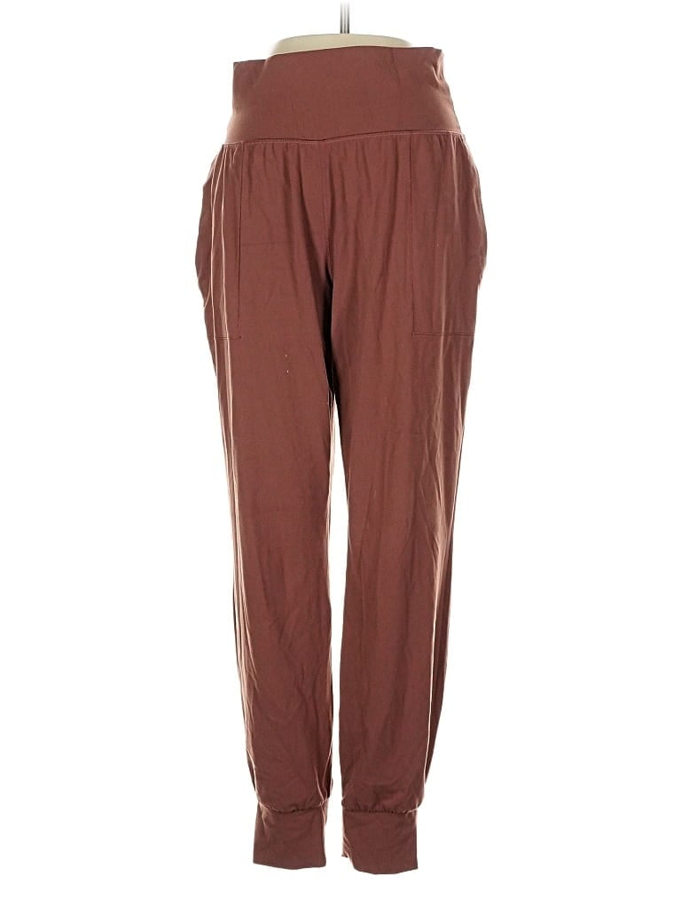 Pre-owned Athleta Track Pants In Brown