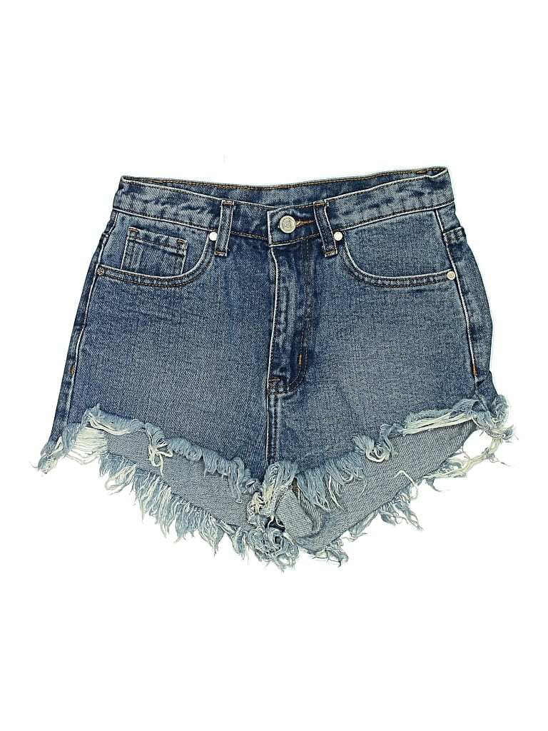 Pre-owned Unif Denim Shorts In Blue